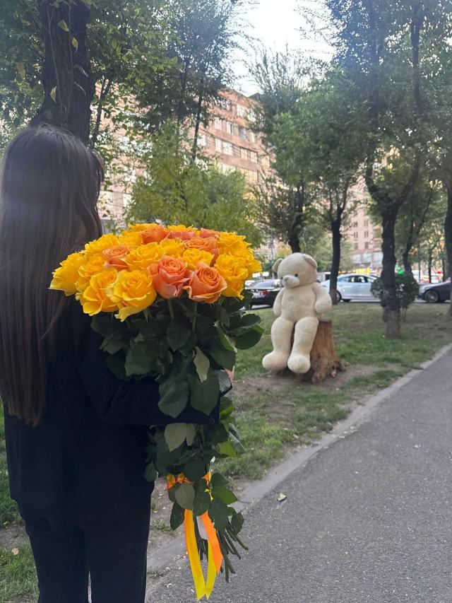 Желтые розы | ծաղիկներ, ծաղկեպսակներ, բույսեր - առաքում Երևան