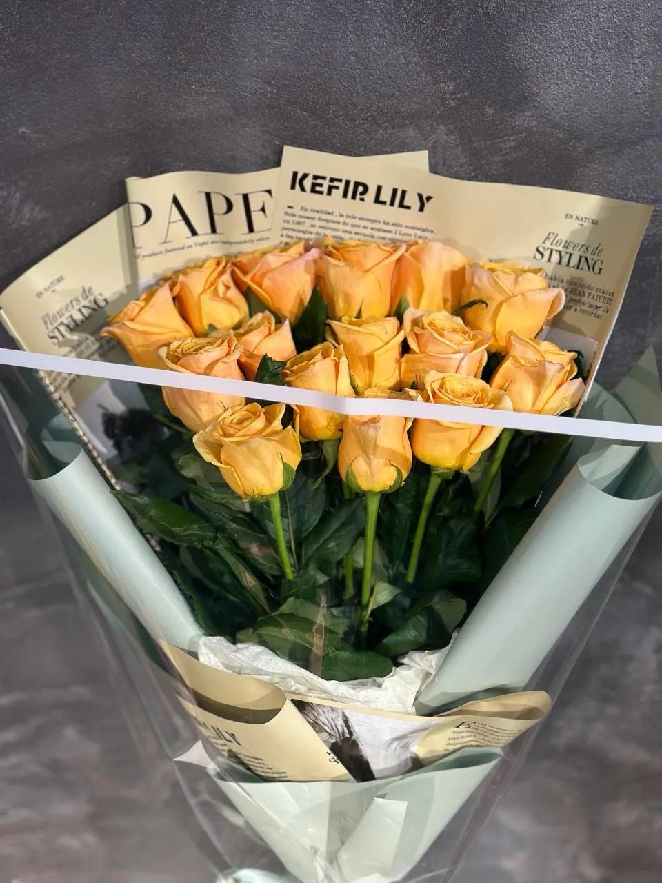 Elegant yellow roses | ծաղիկներ, ծաղկեպսակներ, բույսեր Երևան